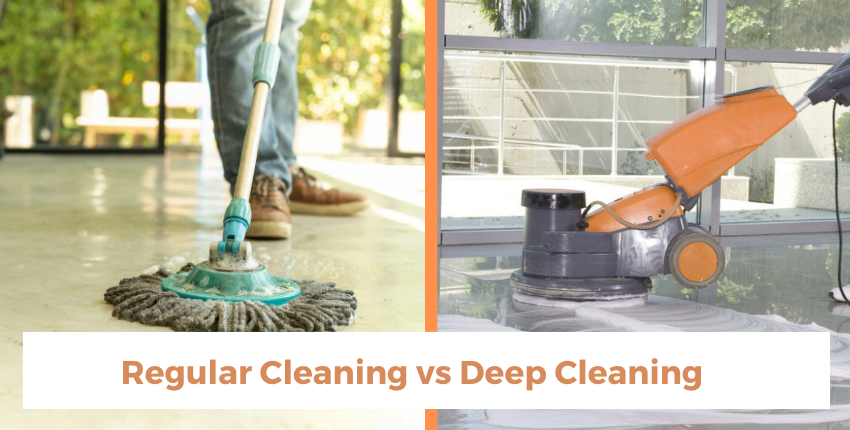 Deep Cleaning vs Regular Cleaning
