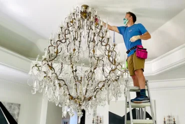 Chandelier Cleaning for Airports