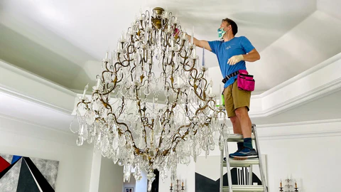 Chandelier Cleaning for Airports